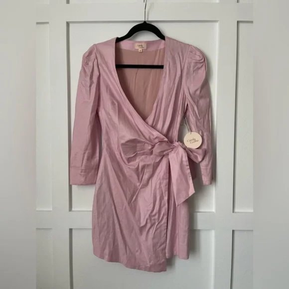 NWT Camila Coelho Alejo Mini Dress in Pink Lemonade - Picture 4 of 9